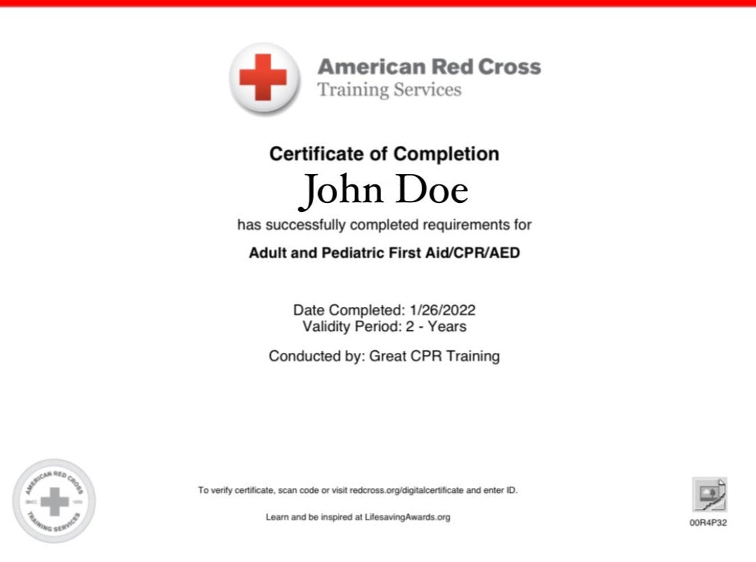 CPR/First Aid Renewal (Classroom Refresher)